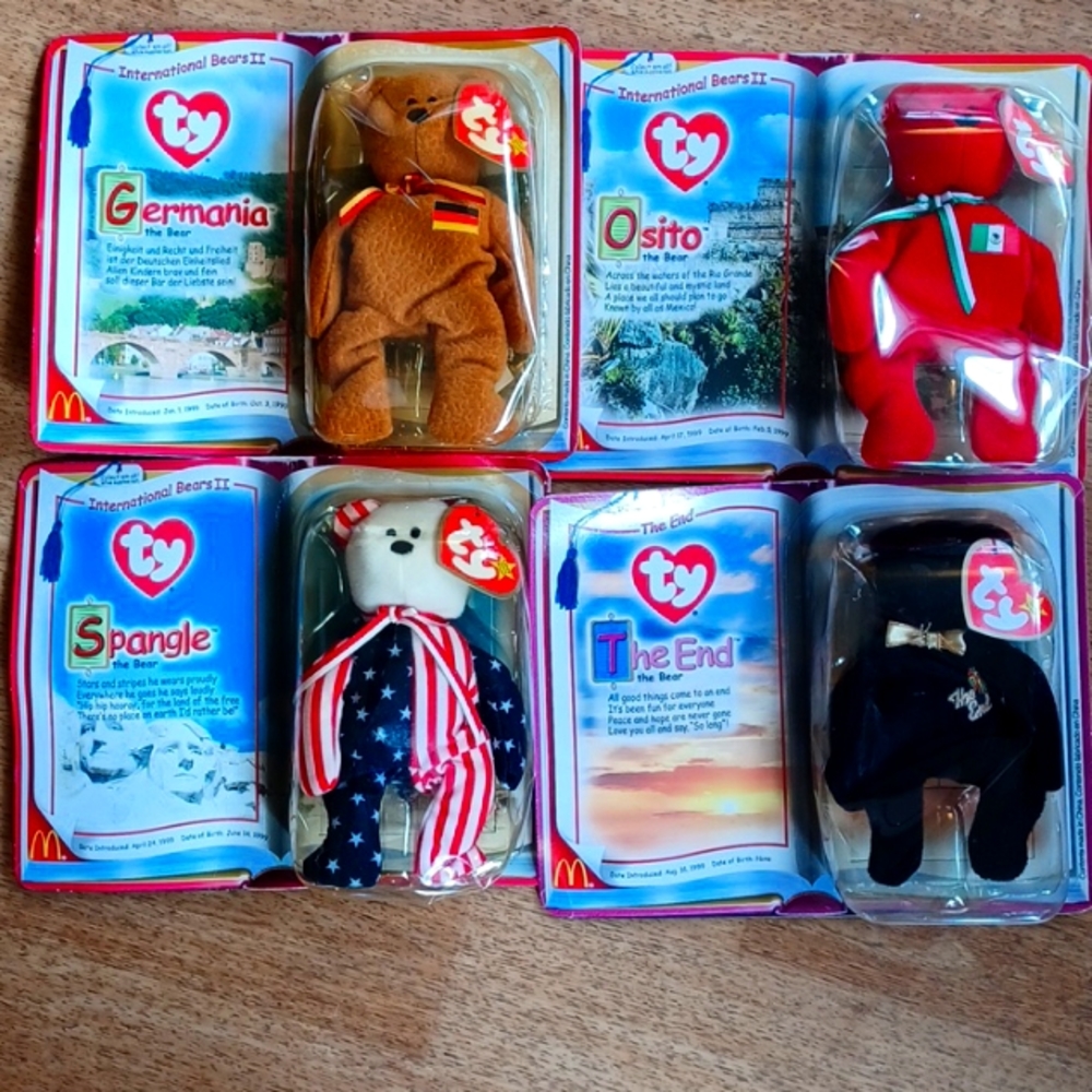 TY International bears McDonald's toys 1999 set of 4